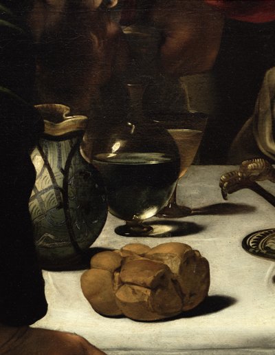 The Supper at Emmaus, 1601 (detail) by Michelangelo Merisi Caravaggio
